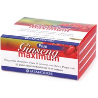 Farmaderbe Ginseng Maximum Integratore Alimentare, 20 Flaconcini
