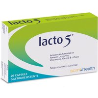 SMC Healt Lacto 5 Integratore Alimentare di Fermenti Lattici, 20 Capsule