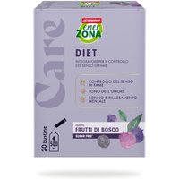 EnerZona Care - DIET Integratore Controllo del Senso di Fame Gusto Frutti di Bosco, 20 Bustine