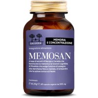 Salugea Memosan Integratore Memoria e Concentrazione, 60 Capsule Vegetali