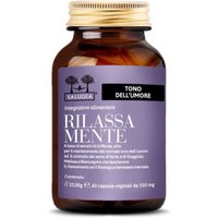 Salugea Rilassa Mente Integratore Buonumore e Lucidità Mentale, 60 Capsule Vegetali