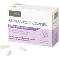 Solimè Resveratrolo Complex Integratore Sistema Immunitario Antiossidante, 60 Capsule