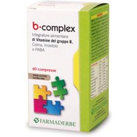 Farmaderbe B Complex Integratore Alimentare, 60 Compresse