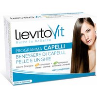 LievitoVit Programma Capelli Benessere Capelli Pelle e Unghie, 30+30 Compresse