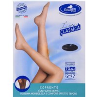 Sauber collant 70 denari nero - Collant a compressione per il microcircolo, 1 paio taglia 2