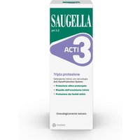 Saugella Acti3 - Detergente Intimo a pH 3.5 Tripla Protezione, 250ml