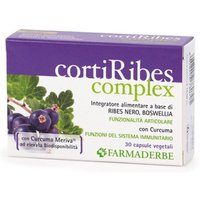 Farmaderbe Corti Ribes Complex Integratore Alimentare, 30 Capsule