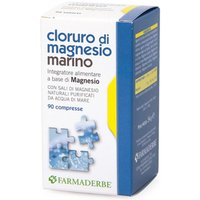 Farmaderbe Cloruro Magnesio Marino Integratore Alimentare, 90 Compresse