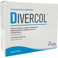 Aurora Biofarma Divercol Integratore Transito Intestinale, 14 Bustine