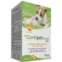 Aurora Biofarma Cortipet Maxi Mangime Complementare Cani e Gatti, 60 Perle