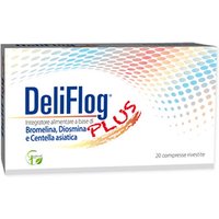 Fedesil DeliFlog PLUS Integratore di Bromelina Diosmina e Centella,20 Compresse