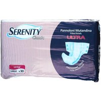 Serenity Classic Pannolone a Mutandina Ultra Taglia Large, 30 Pezzi