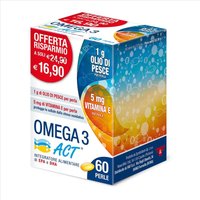 Linea Act Omega 3 Act 1g Integratore Alimentare, 60 Perle