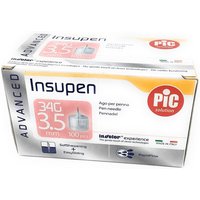 Pic Insupen Advanced Ago Penna Insulina Misura 34G 3,5mm, 100 Pezzi