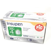 Pic Insupen Advanced Ago Penna Insulina Misura 32G 4mm, 100 Pezzi