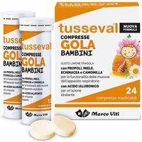 Marco Viti Tusseval Gola Bambini Integratore, 24 Compresse
