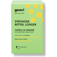 Goovi Stronger Better Longer Integratore Capelli e Unghie, 60 Compresse
