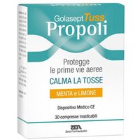 Zeta Farmaceutici Golasept Tuss Propoli Calma Tosse Menta Limone, 24 Compresse