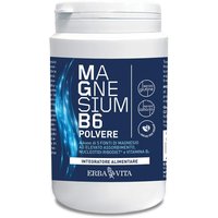 Erba Vita Magnesium B6 - Polvere Integratore Vitamine e Minerali, 200g