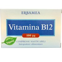 Erbamea Vitamina B12 Integratore Alimentare, 90 Compresse Masticabili