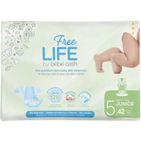 BébéCash FreeLife - Pannolino per Bambini Taglia 5 Junior, 42 pannolini