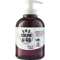 SOS Color & Go Maschera Colorante Viola Effetto Colorazione Riflessante, 300ml