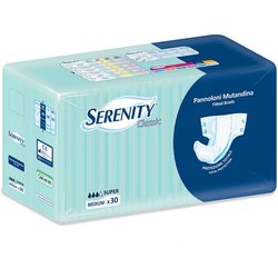 Serenity Classic - Pannolone A Mutandina Super Taglia M, 30 Pannoloni