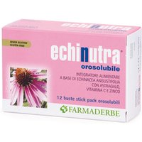 Farmaderbe Echinutra Integratore Alimentare Orosolubile, 12 bustine