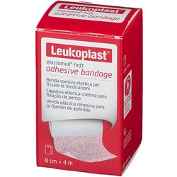 Leukoplast Elastomull Haft Benda Elastica Autoadesiva 8Cm X 4M, 1Benda