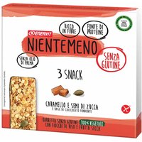 Enervit Barretta Caramello e Semi di Zucca Senza Glutine, 3 Pezzi
