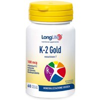 LongLife K-2 Gold 100mg Integratore Alimentare, 60 perle