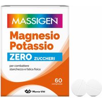 Massigen Magnesio e Potassio Senza Zucchero, 60 Compresse