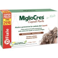 MiglioCres Capelli - Forte Trattamento Dermocosmetico in Fiale, 15 fiale
