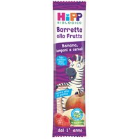 Hipp Barretta Biologica Alla Frutta Banana Lamponi e Cereali dal 1° Anno, 23g