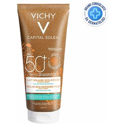 Vichy Capital Soleil - Latte Solare Viso Corpo Eco-Sostenibile SPF50+, 200Ml