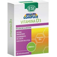ESI Multicomplex - Vitamina D3 2000 UI Integratore Difesa e Ossa, 30 Tavolette