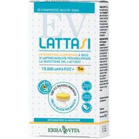 Erba Vita Lattasi Integratore per Intolleranza al Lattosio, 30 Compresse