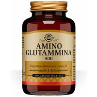 Solgar Amino Glutammina 500 Integratore di L-Glutammina, 50 Capsule Vegetali