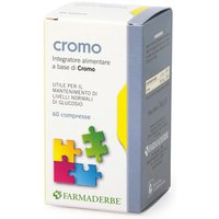 Farmaderbe Cromo Integratore Alimentare per il Colesterolo, 60 Compresse