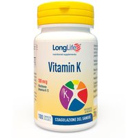 Longlife Vitamin K 100mcg Integratore Alimentare, 100 Compresse