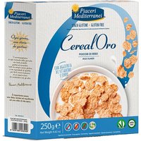 Piaceri Mediterranei CerealOro Cereali Fiocchi di Riso Senza Glutine, 250g