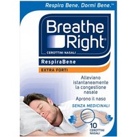 Breathe Right Extra Cerotti Nasali Extra Forte, 10 Pezzi