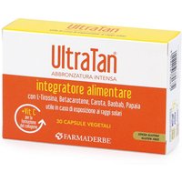 Farmaderbe Ultra Tan - Integratore per l'Abbronzatura, 30 Capsule
