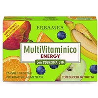 Erbamea Integratore Multivitaminico Energy con Coenzima Q10, 24 Capsule