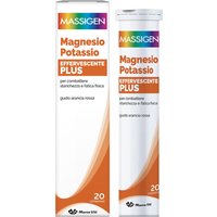 Massigen Magnesio e Potassio Plus Effervescente Integratore, 20 compresse