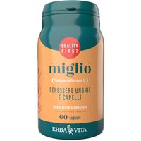 Erba Vita Monoplanta - Miglio Integratore Benessere Unghie e Capelli, 60 Capsule