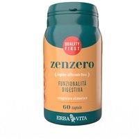 Erba Vita Monoplanta - Zenzero Integratore Funzionalità Digestiva, 60 Capsule