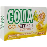 Golia Gola Effect Integratore Alimentare per la gola Limone Miele, 16 caramelle