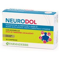 Farmaderbe Neurodol Acido Lipoico Integratore Sistema Nervoso, 30 Compresse