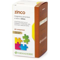 Farmaderbe Zinco Integratore Alimentare, 60 Compresse
